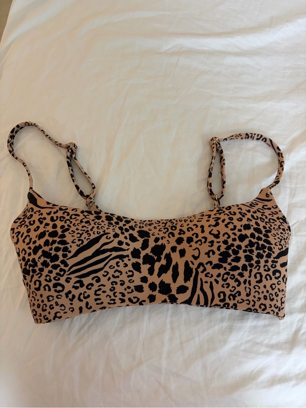 Victoria's Secret Leopard Print Bralette - Beige and Black